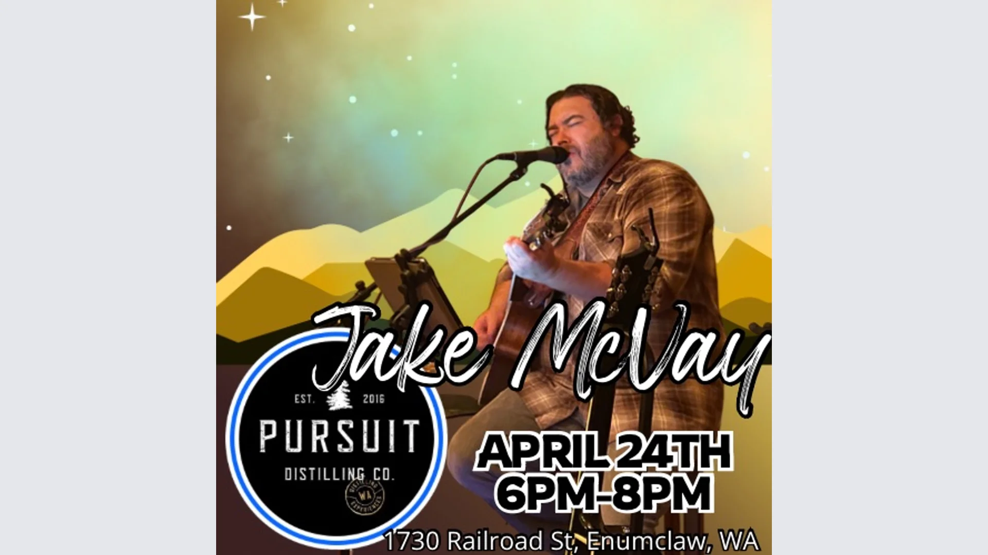 Jake live at Pursuit Distilling