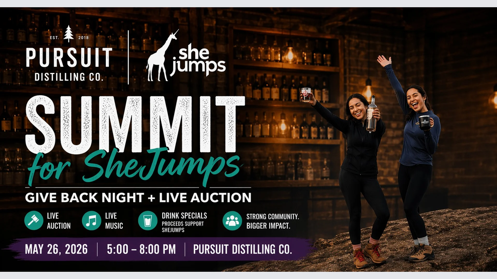 Live Auction at Pursuit - Summit For She Jumps Give Back Night