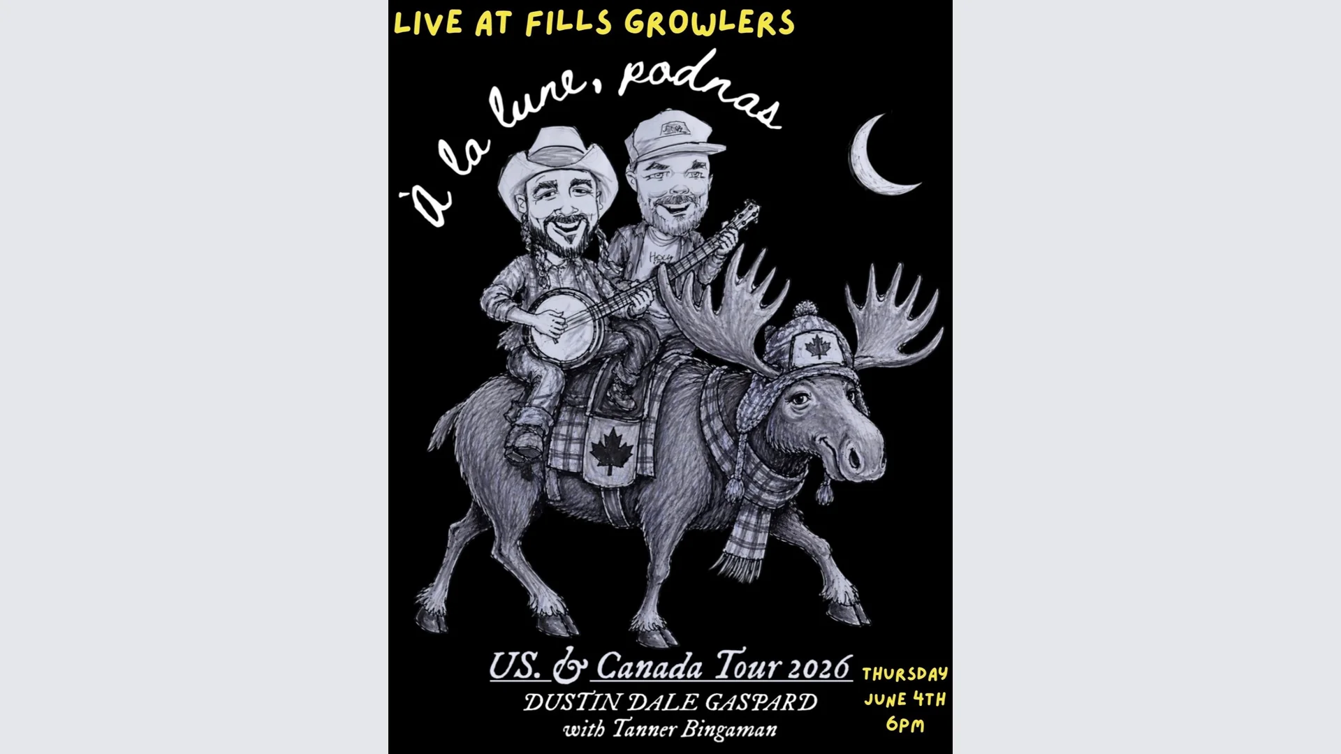 LIVE MUSIC – Dustin Dale Gaspard with Tanner Bingaman