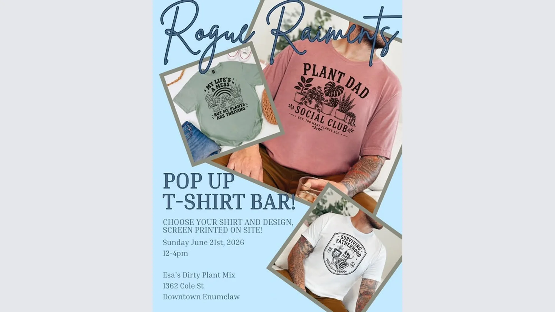 Pop Up: T-Shirt Bar
