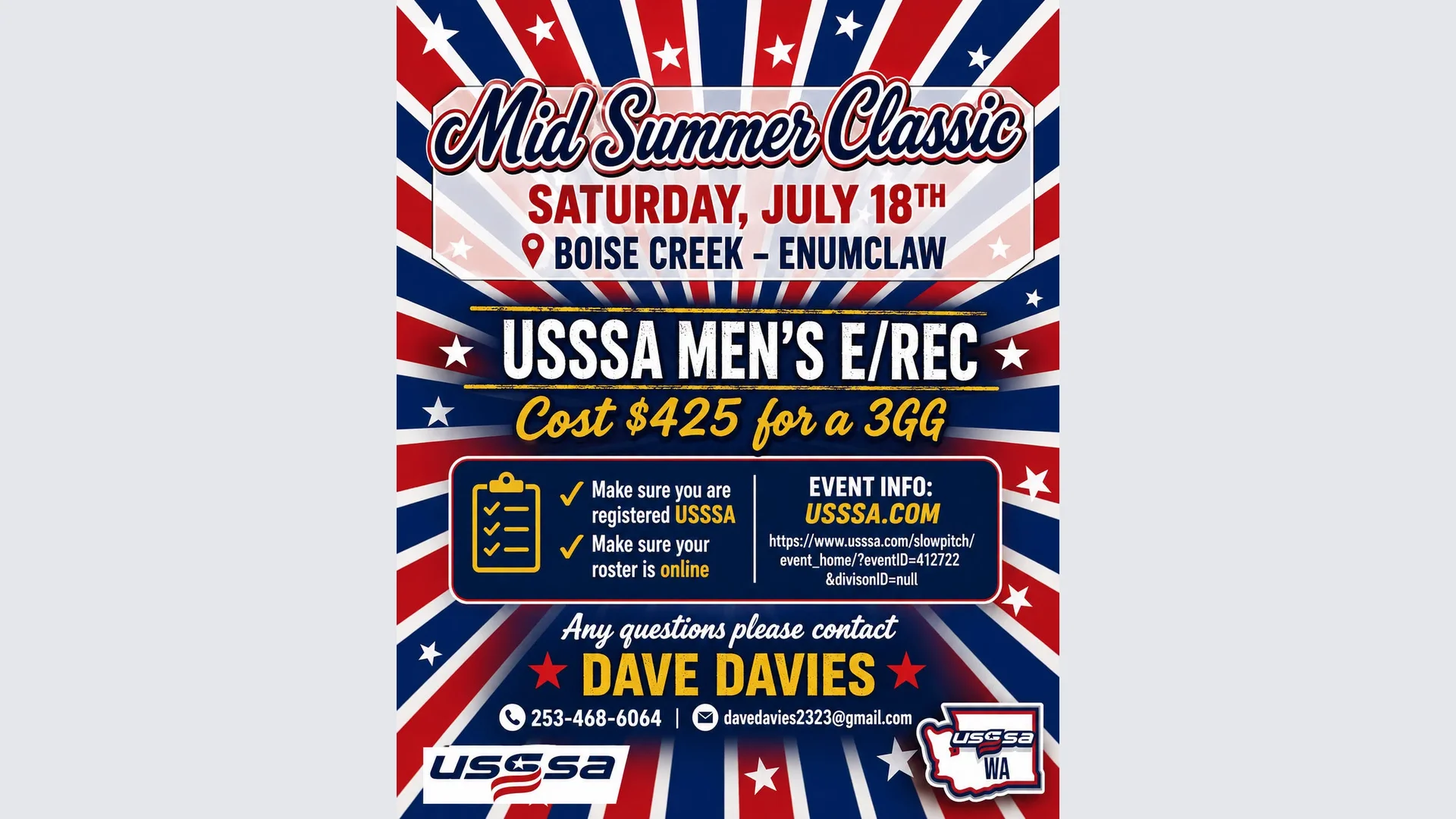 Mid Summer Classic Softball Tournament