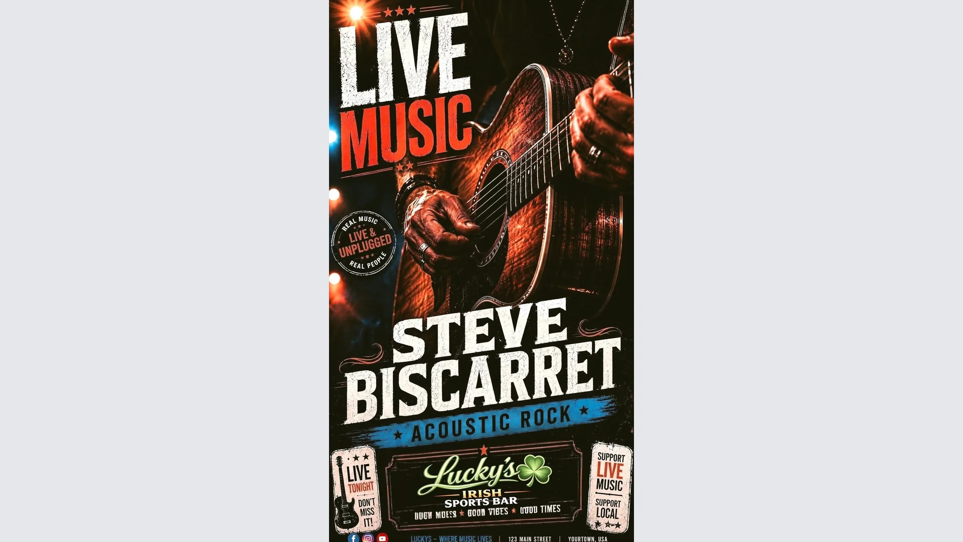 Live Music Wednesdays with Steve Biscarret