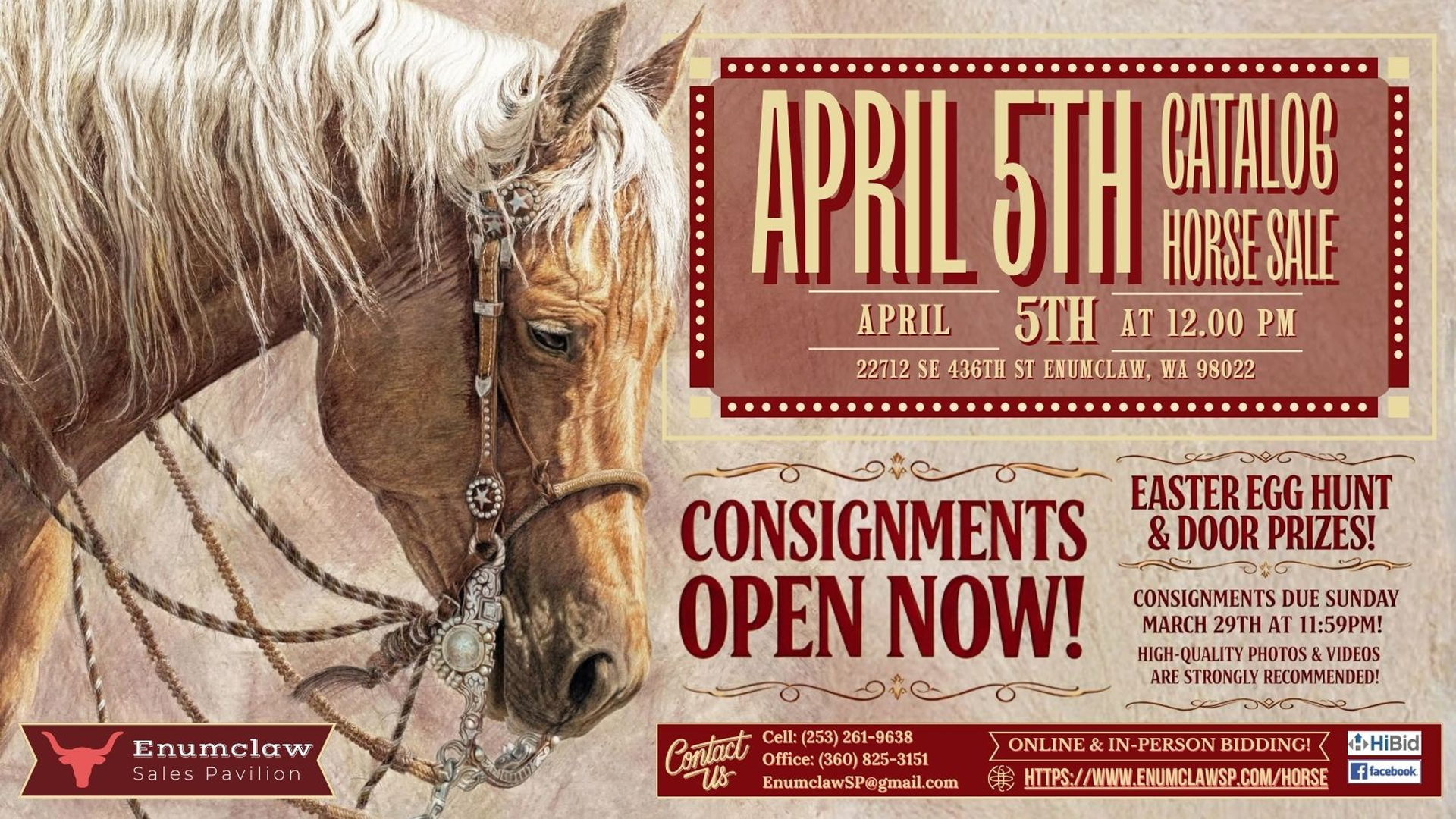 APRIL 5TH CATALOG HORSE SALE