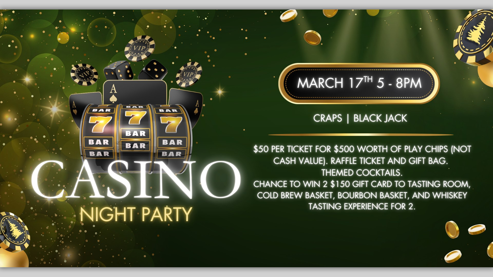 Casino Night at Pursuit Distilling Co