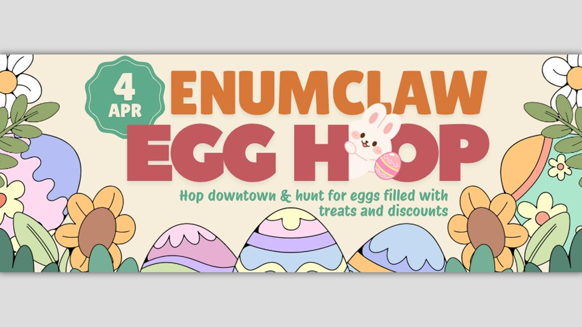 Downtown Enumclaw Egg Hop and Shop