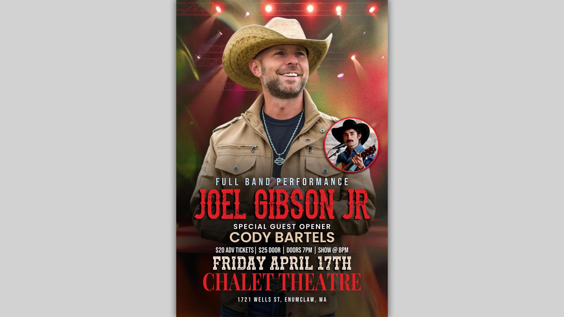 Joel Gibson Jr – Full Band Performance