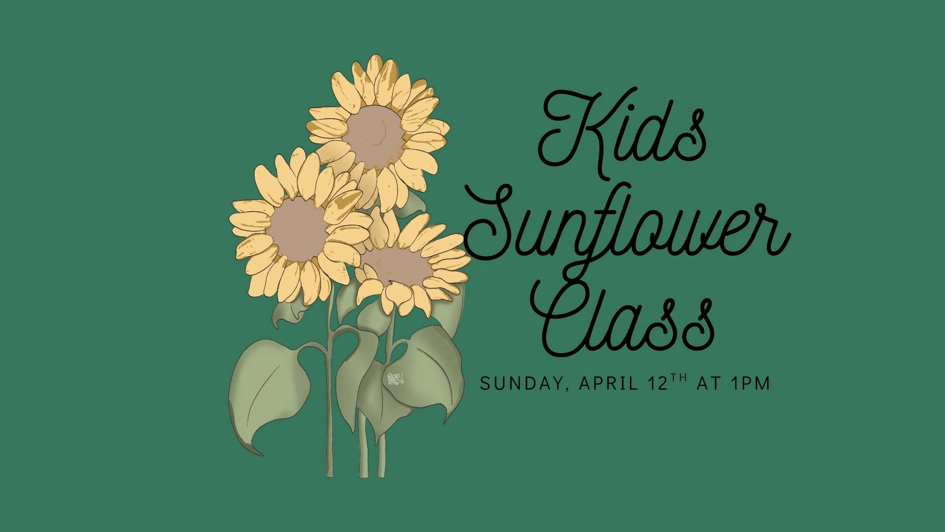 Kids Sunflower Planting Class