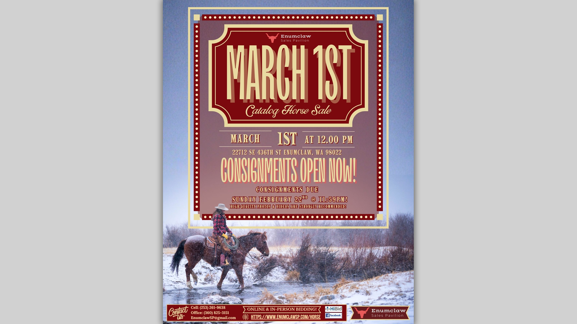 March 1st Catalog Horse Sale