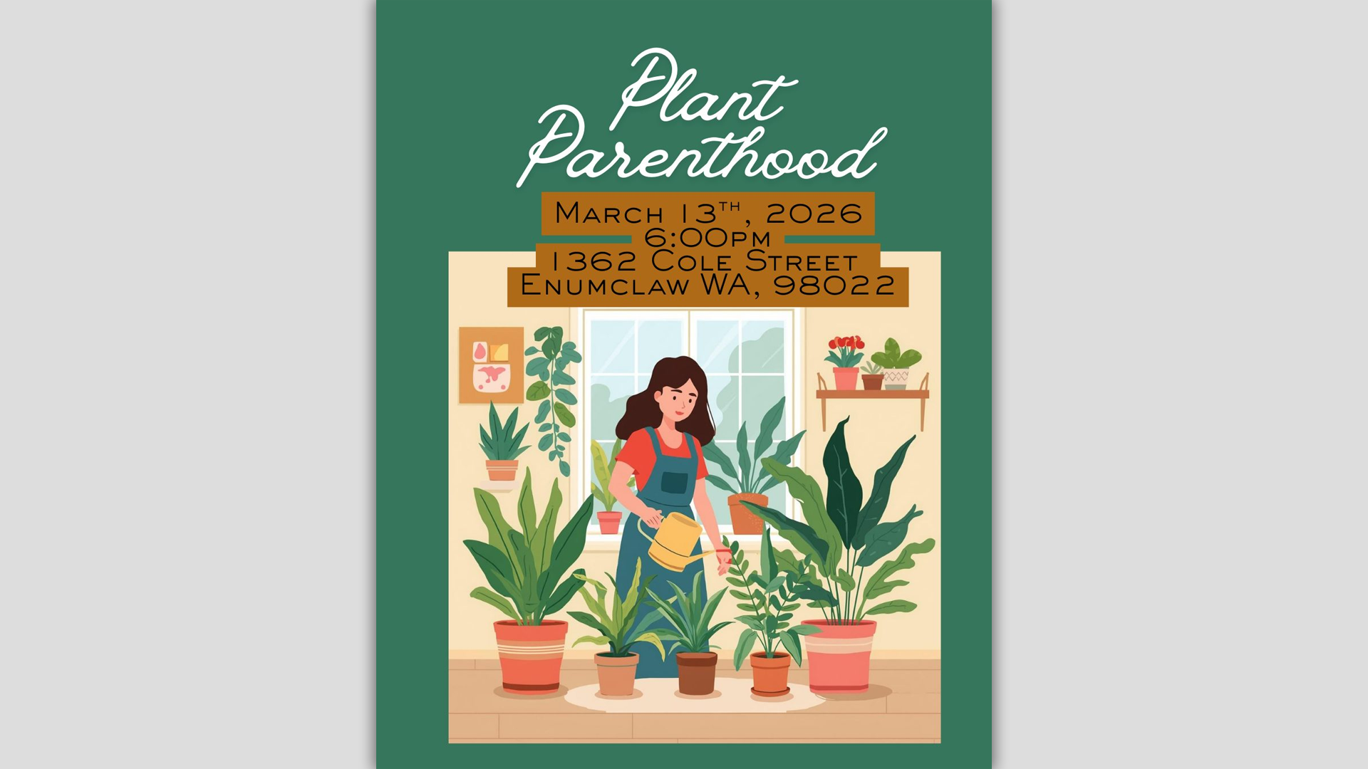 Plant Parenthood Workshop