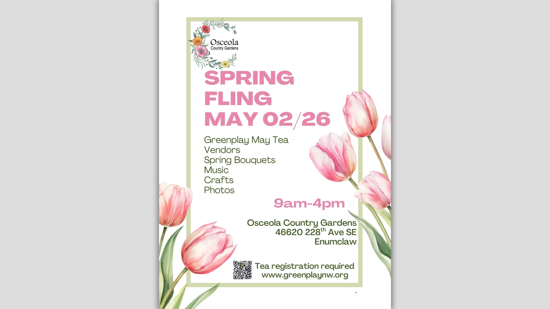 Spring Fling at Osceola Country Gardens