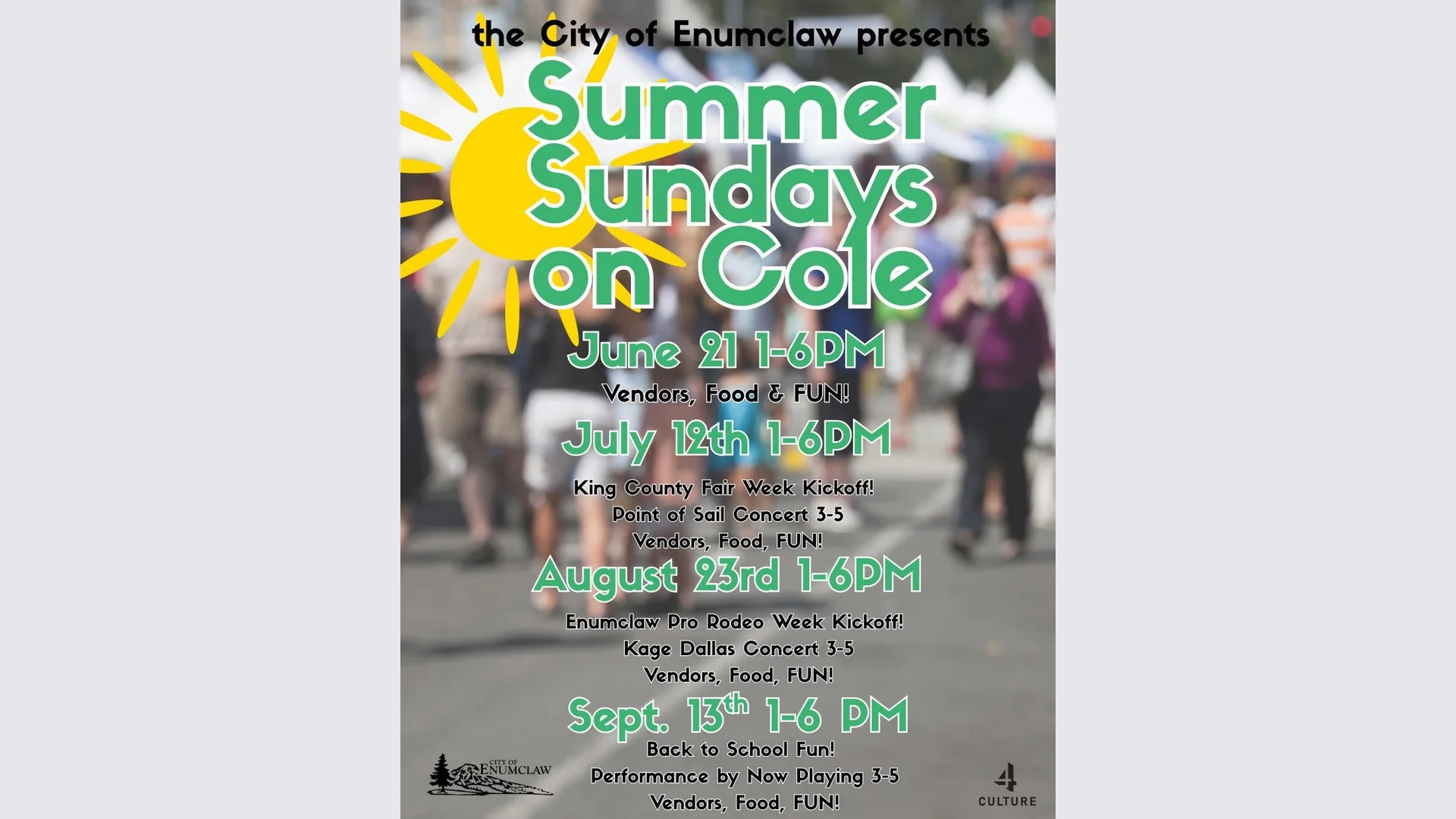 Summer Sundays on Cole 2026