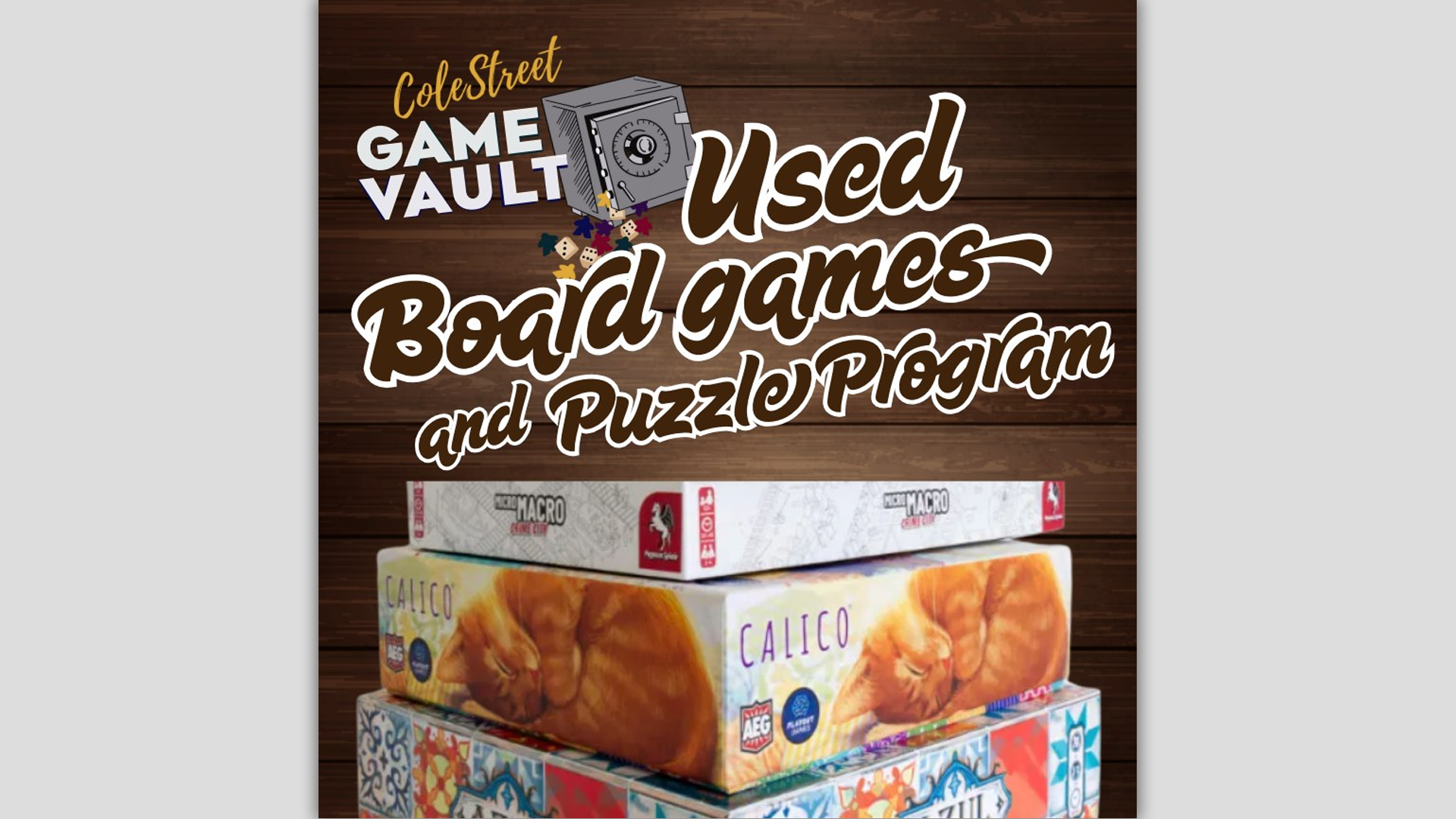 Used Board Game & Puzzle Drop-Off Day
